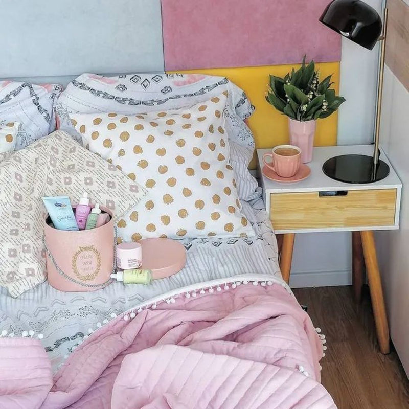 Markslöjd POSE 1L table lamp grey/black/brass, H 48 cm