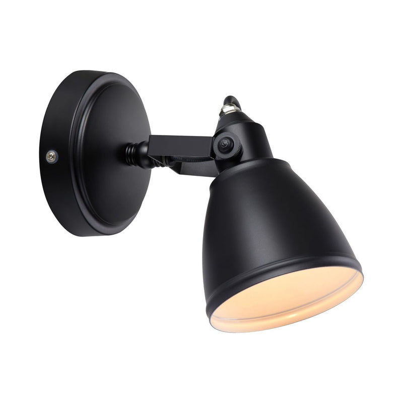 Lampada da parete Markslöjd Edgar 1L, nera
