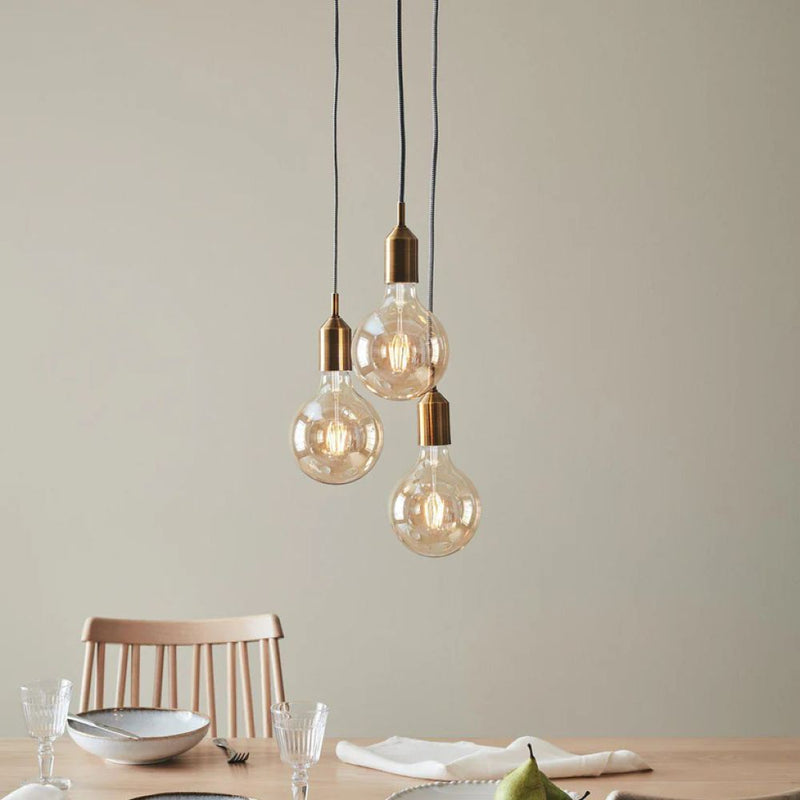 Markslöjd Bronx 3L pendant lamp bronze D 25cm