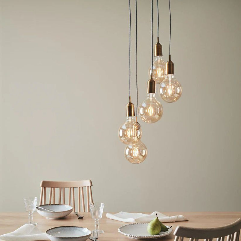 Markslojd Bronx 5L pendant lamp bronze, E27