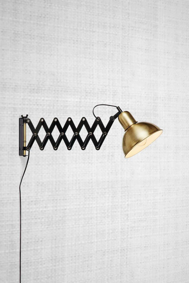 Markslöjd Riggs 1L reading swing wall lamp, metal