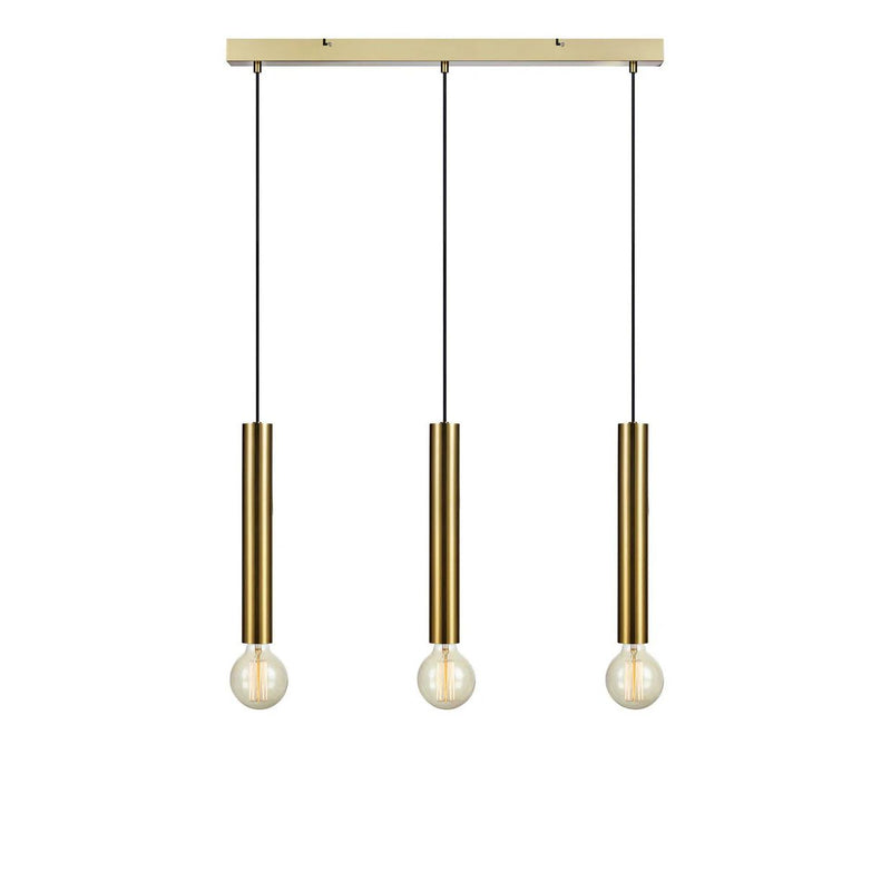 Markslojd Sencillo 3L linear suspension lamp metal