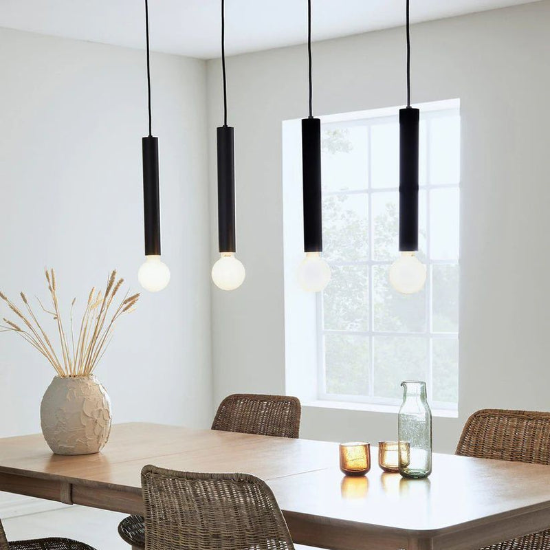 Markslojd Sencillo 4L linear suspension lamp metal