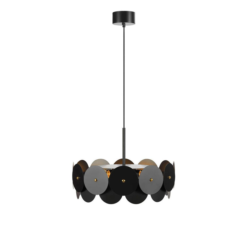 Markslöjd Vegas 3L pendant lamp D 53 cm, black