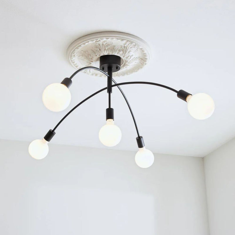 Markslojd Crux 5L ceiling lamp black