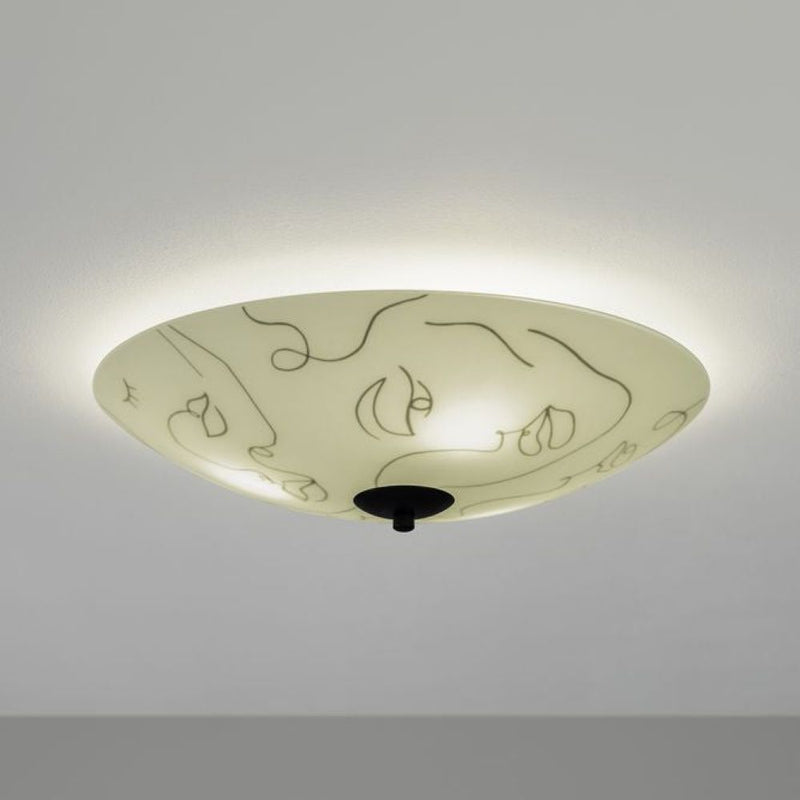 Plafond MESSY FAMILY 43 cm Bianco/Nero