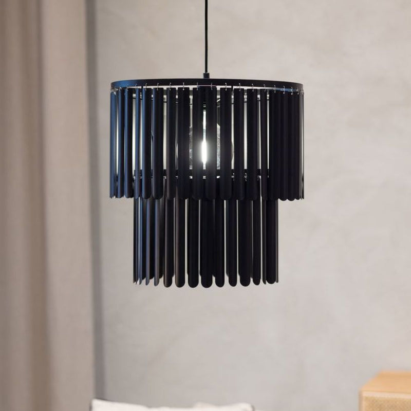 Markslöjd Viento 1L pendant lamp matt black, E27