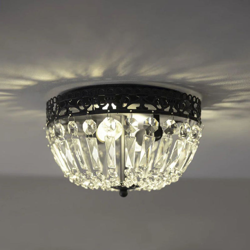 Markslöjd Etienne 2L flush mount ceiling lamp black, E14