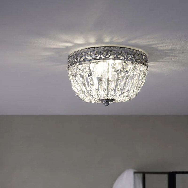 Markslöjd Etienne 2L lampada da soffitto con montaggio a incasso cromata, E14