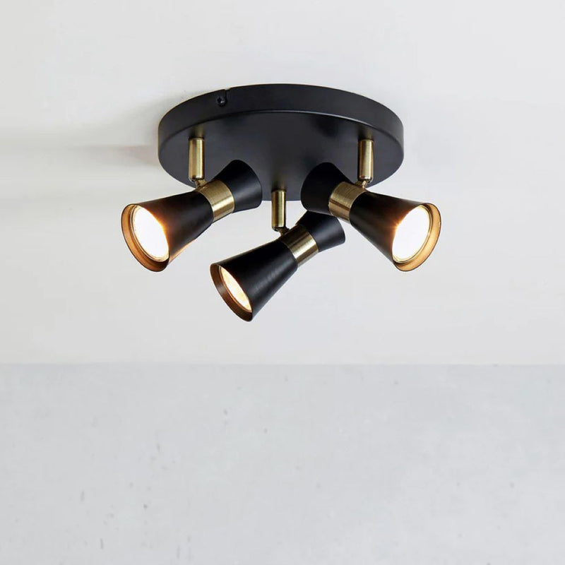 Markslöjd Folie 3L ceiling spotlights black, GU10