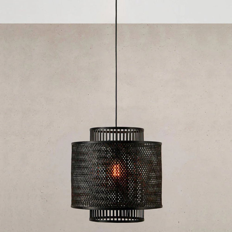 Markslojd Strati 1L pendant lamp rustic, bamboo