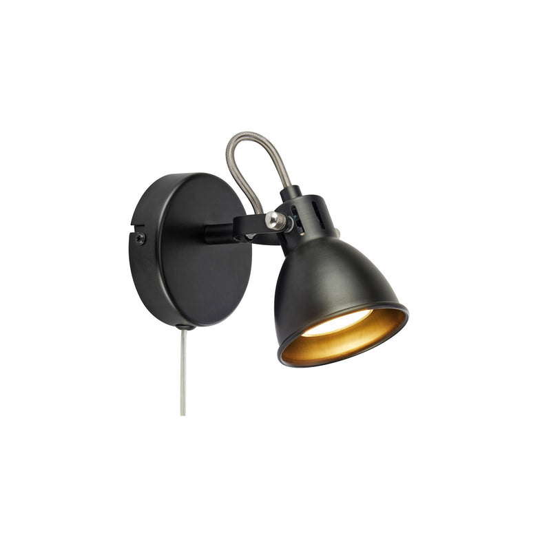 Markslöjd Mion 1L wall sconces lamp black, GU10