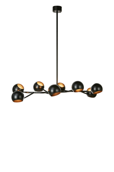 Marksl?jd Edgar 8L chandelier black, E14