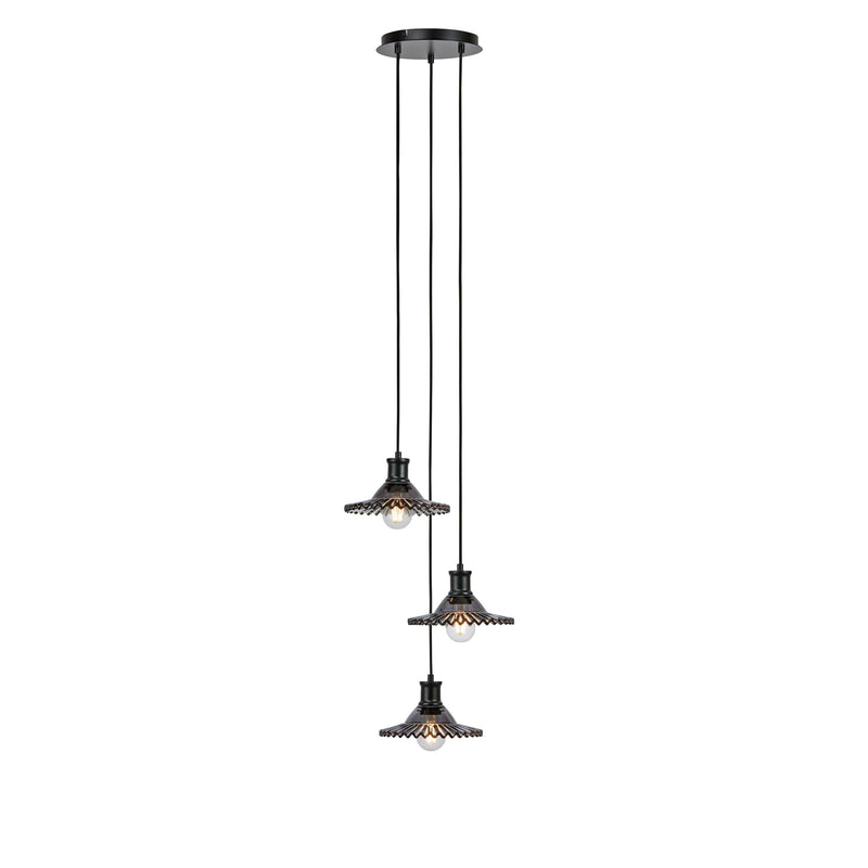 Markslöjd Novia 3L pendant lamp black E14