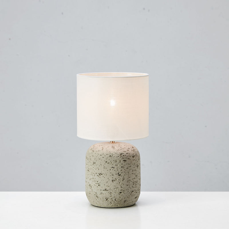 Markslöjd Montagna 1L table lamp, grey E14, H 32-45cm