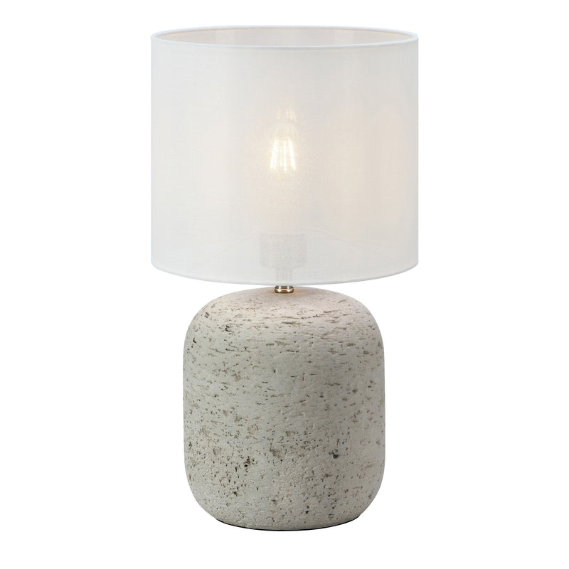 Markslöjd Montagna 1L table lamp, grey E14, H 32-45cm