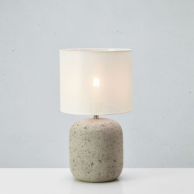 Markslöjd Montagna 1L table lamp, grey E14, H 32-45cm