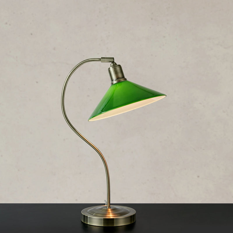 Markslöjd Vela 1L table lamp antique brass E27