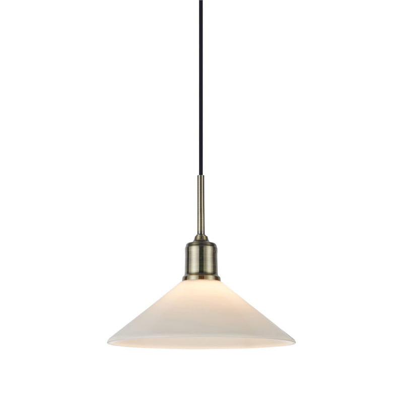 Markslöjd Vela 1L pendant lamp antique brass E27
