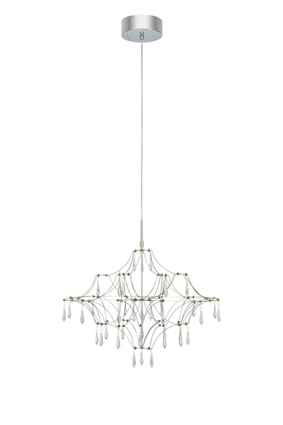 Marksl?jd Efesos 33L chandelier, steel LED