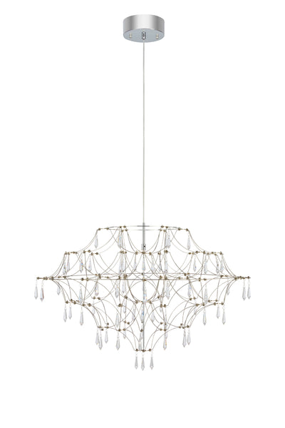 Marksl?jd Efesos 63L chandelier, steel LED