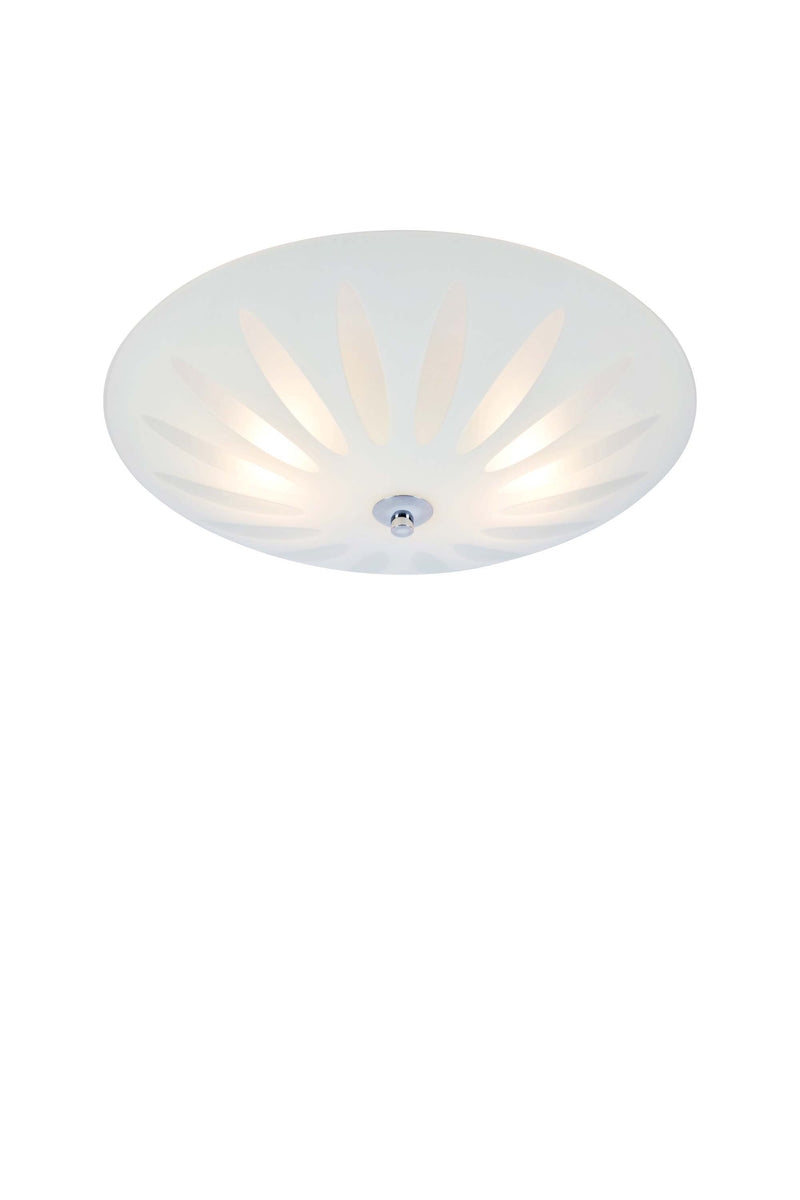 Marksl?jd PETAL ceiling lamp 2L white/chrome