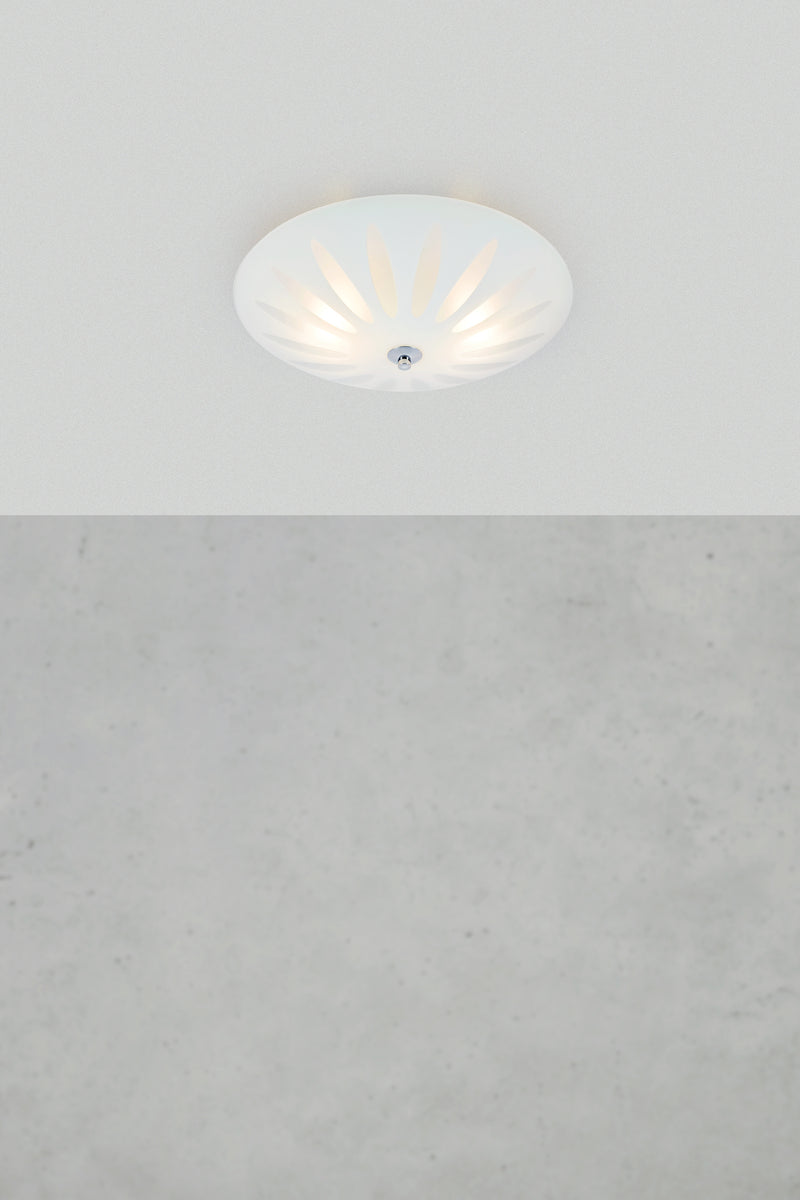 Markslöjd PETAL ceiling lamp 2L white/chrome