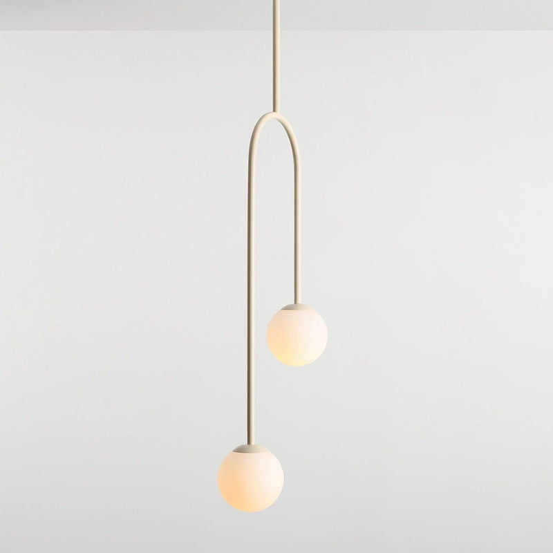 Aldex Nave 2L pendant lamp, cream