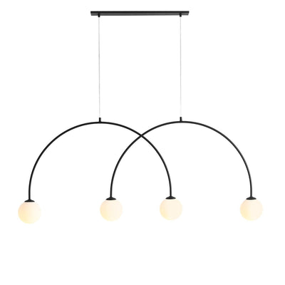 Aldex Lea 4L linear suspension pendant lamp E14, W 129-149cm