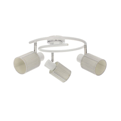 Paola Ceiling Lamp 3xE14 Max.9W White/Silver