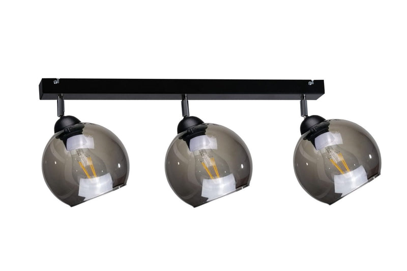 Keter Lighting Yuno 3L monorail ceiling lamp E27 H 24.0cm