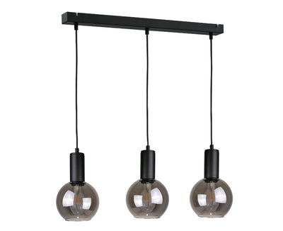 Keter Lighting Supra 3L linear suspension pendant lamp E27 H 120.0cm