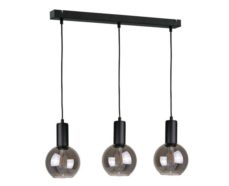 Keter Lighting Supra 3L linear suspension pendant lamp E27 H 120.0cm