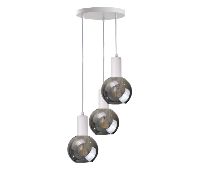 Keter Lighting Supra 3L pendant lamp E27 H 120.0cm