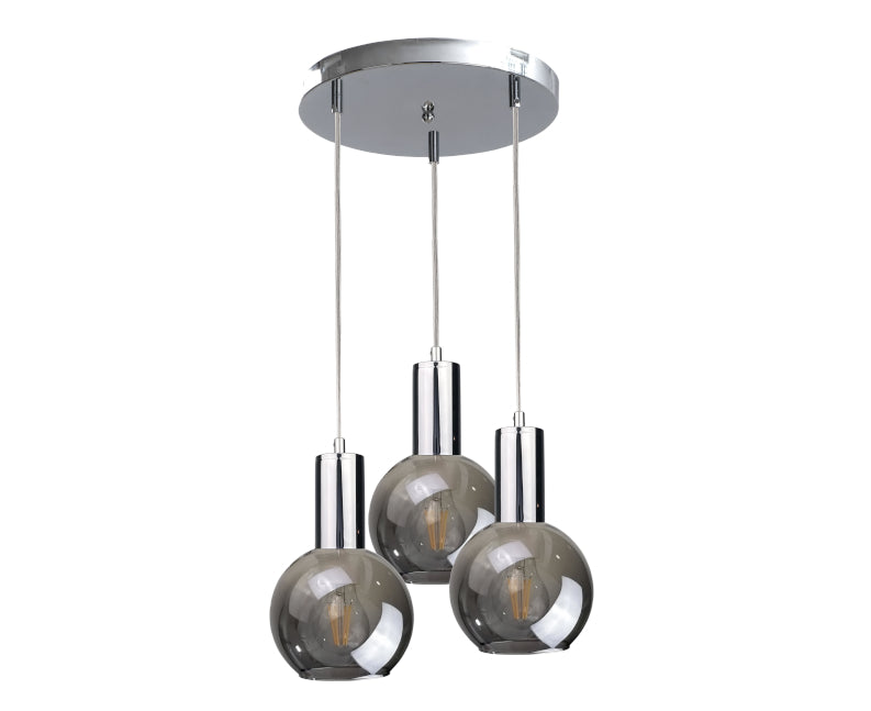 Keter Lighting Supra 3L pendant lamp E27 H 120.0cm