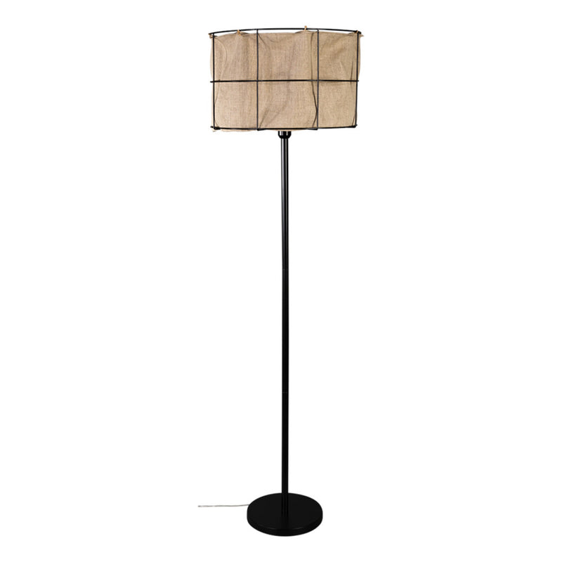 Marinero Floor Lamp 1xE27 Max.15W Led Black/Linen