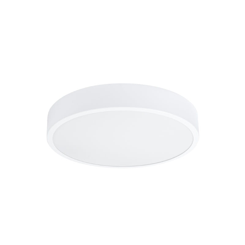 Flush mount lamp Sollux Lighting Onyx 1 LED aluminium white