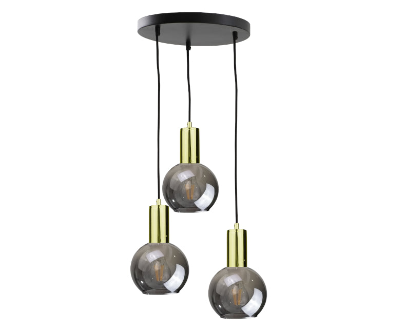 Keter Lighting Supra 3L pendant lamp E27 H 120.0cm