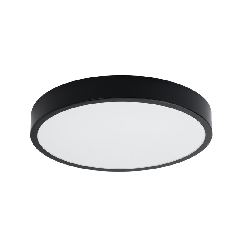 Flush mount lamp Sollux Lighting Onyx 1 LED aluminium black