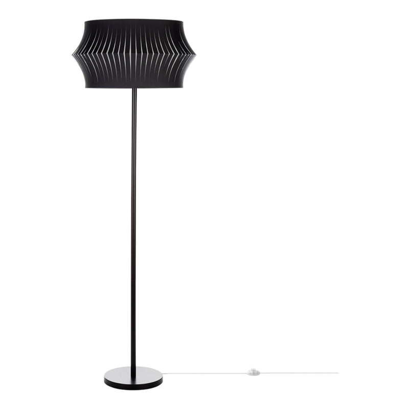 Lotus Floor Lamp 1xE27 Max.60W Black/Black PVC/Antacite