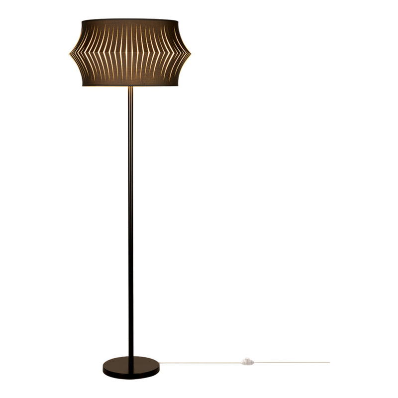 Lotus Floor Lamp 1xE27 Max.60W Black/Black PVC/Gray