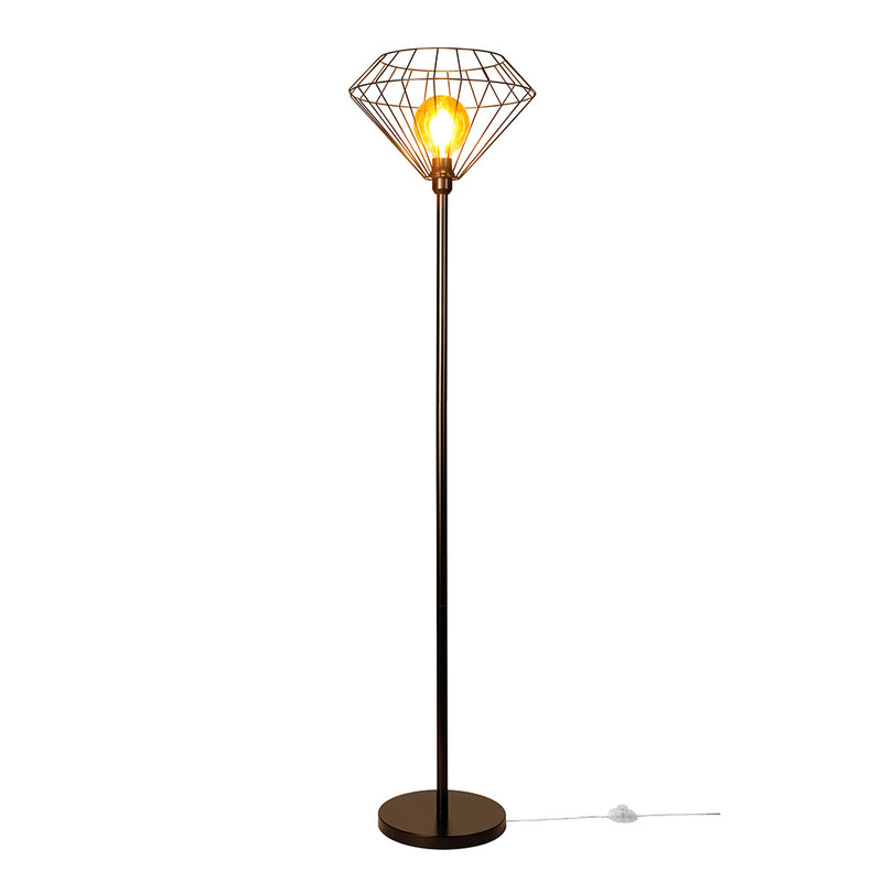 Raquelle Floor lamp 1xE27 Max.60W Black/Black PVC