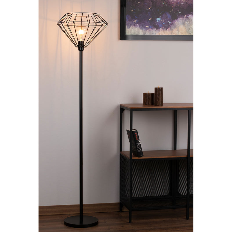 Raquelle Floor lamp 1xE27 Max.60W Black/Black PVC