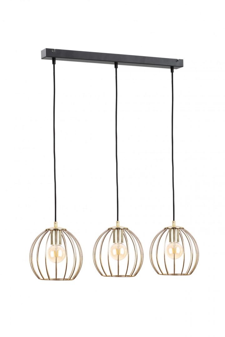 Keter Lighting Globe 3L linear suspension pendant lamp E27 H 120.0cm