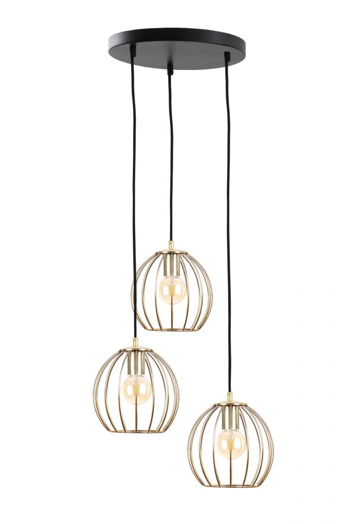 Keter Lighting Globe 3L pendant lamp E27 H 120.0cm