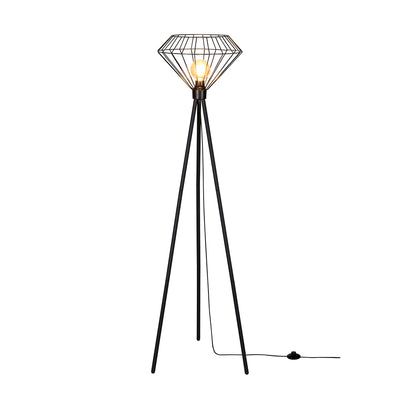 Raquelle Floor lamp 1xE27 Max.40W Black/Black PVC