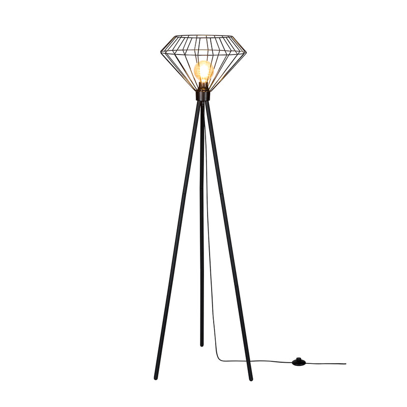 Raquelle Floor lamp 1xE27 Max.40W Black/Black PVC