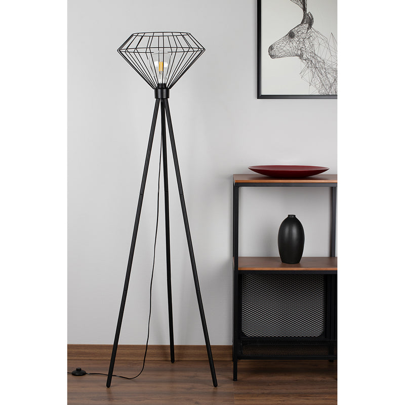 Britop Lighting Raquelle 1L lampadaire E27 noir, H 160cm