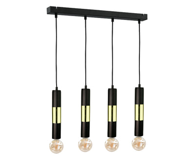 Keter Lighting Magnum 4L linear suspension pendant lamp E27 H 120.0cm
