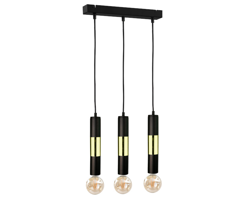 Keter Lighting Magnum 3L linear suspension pendant lamp E27 H 120.0cm